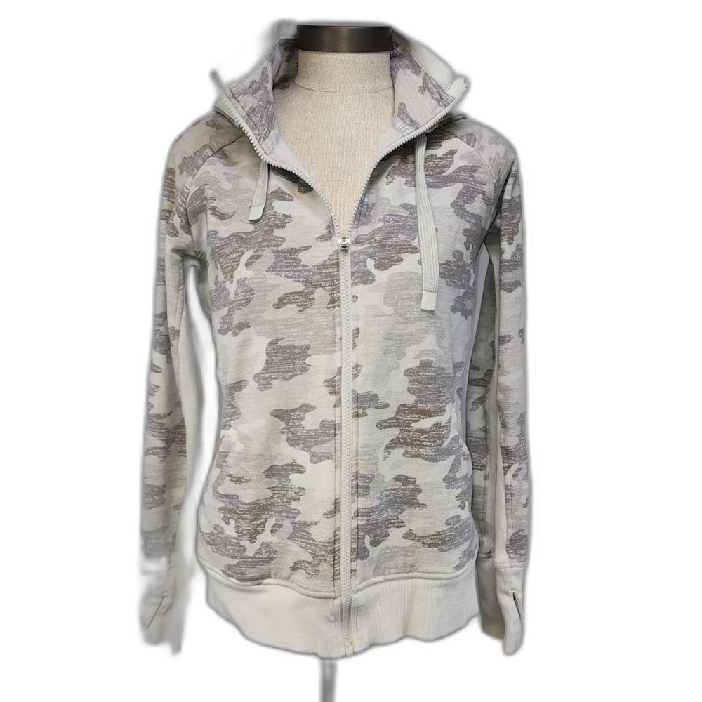 Athleta Women's Camouflage Zipper Hoodie Jacket Size M